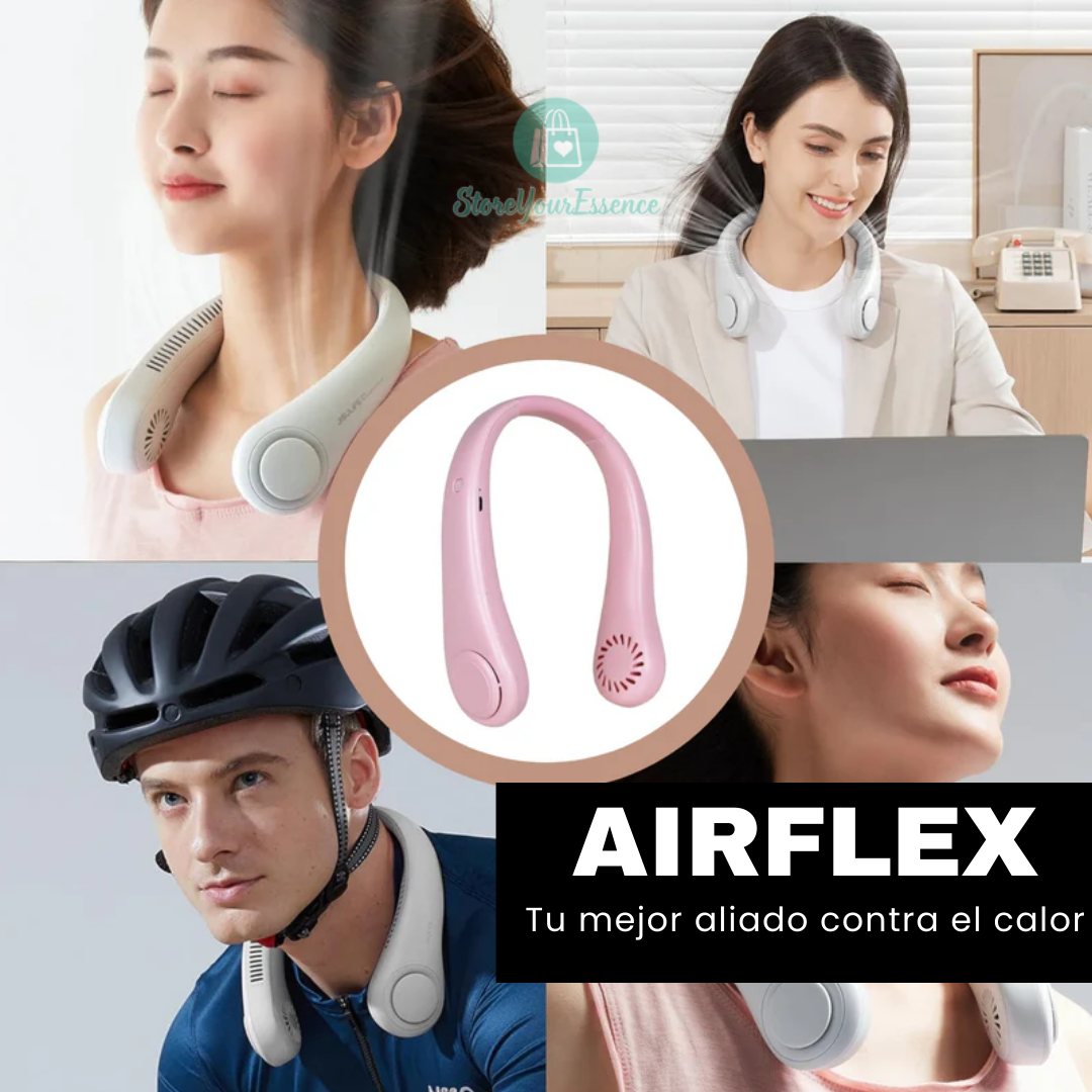 AIRFLEX™ Ventilador de Cuello Portátil Recargable