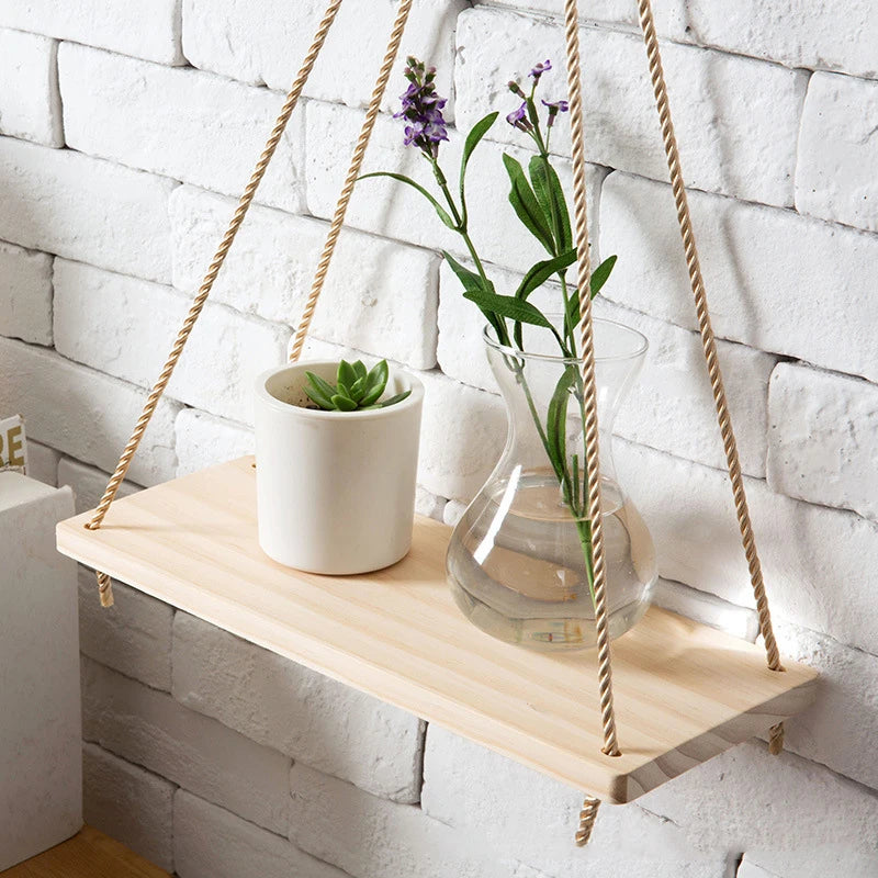 Estantes de madera para pared 
Equilibra tu espacio con estilo y sostenibilidad.