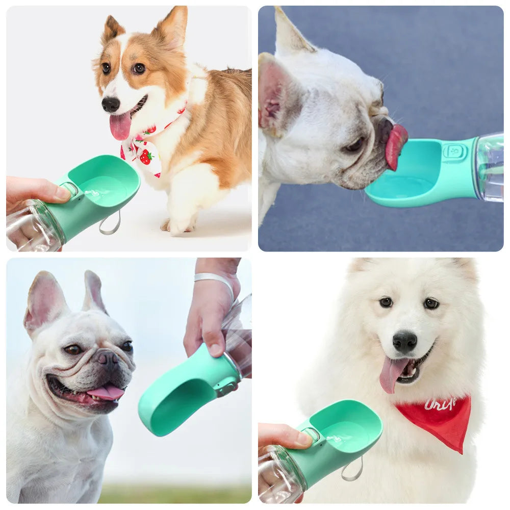 Botella de Agua Portátil para Perros: Refresca a tu Compañero Peludo en Cualquier Lugar.