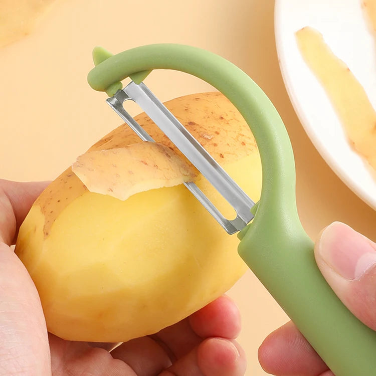 Pelador de acero inoxidable para verduras y frutas