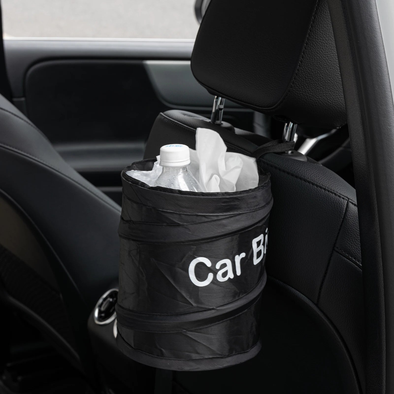 Cubo de basura plegable para coche