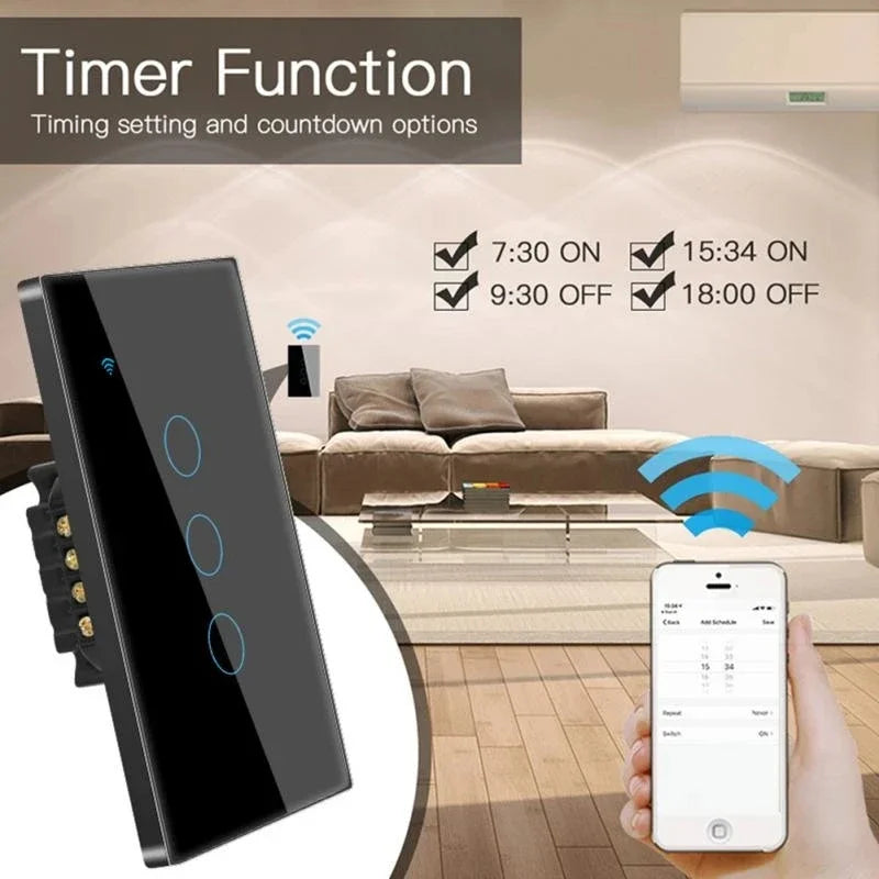 Interruptor de pared inteligente TNCE-INTERRUPTOR US WiFi