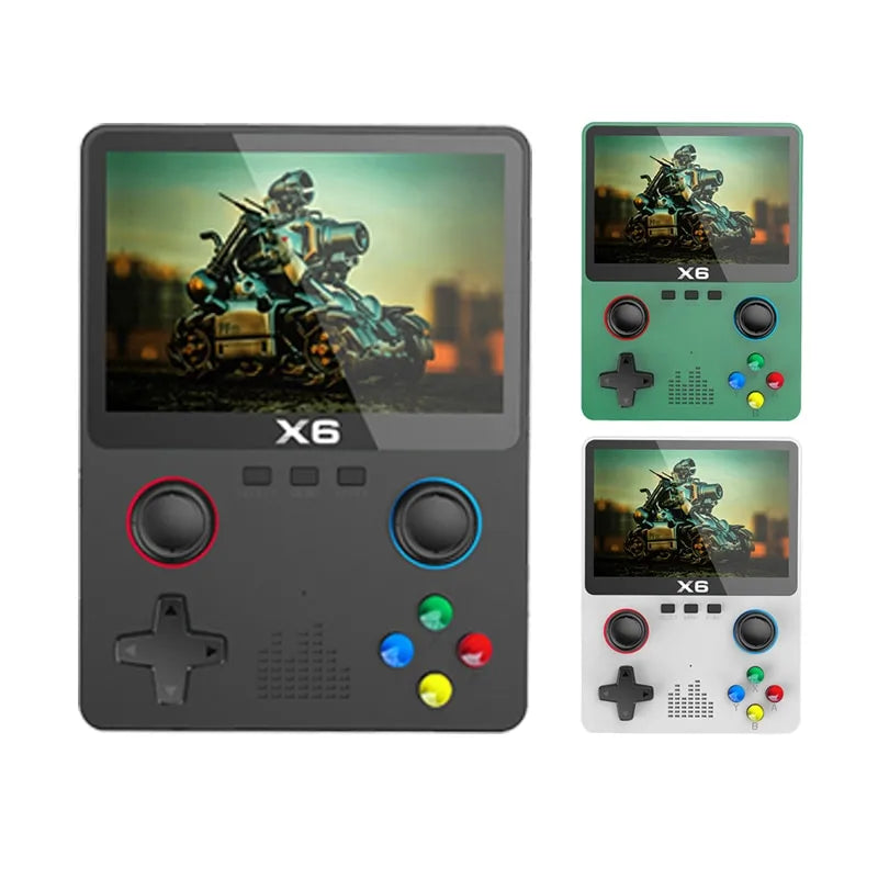 Mando de juegos X6 con pantalla IPS de 3,5 pulgadas